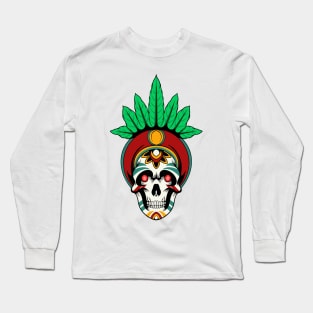 Skull Leaves Long Sleeve T-Shirt